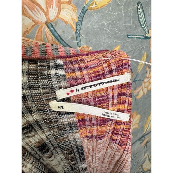 Anthropologie Patchwork Cardigan Sweater - Picture 8 of 8